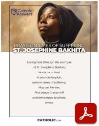 Image of St. Josephine Bakhita Thumbnail Image of PDF Printable Prayer Sheet