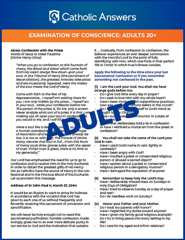 Examination of Conscience PDF for Adults Thumbnail image
