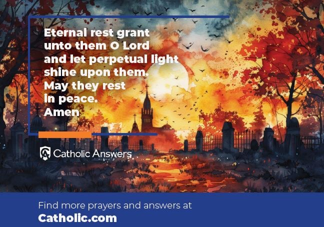 Image of Catholic Answers Prayer Card for All Souls Day