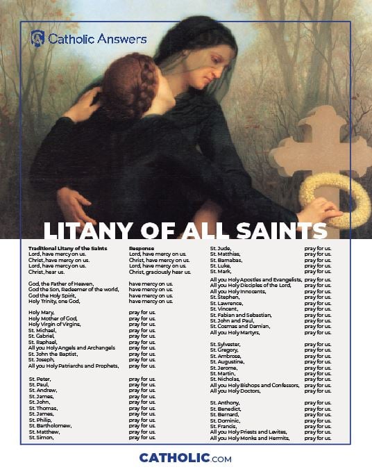 Catholic Answers All Saints Day PDF Download thumbnail litany of all saints