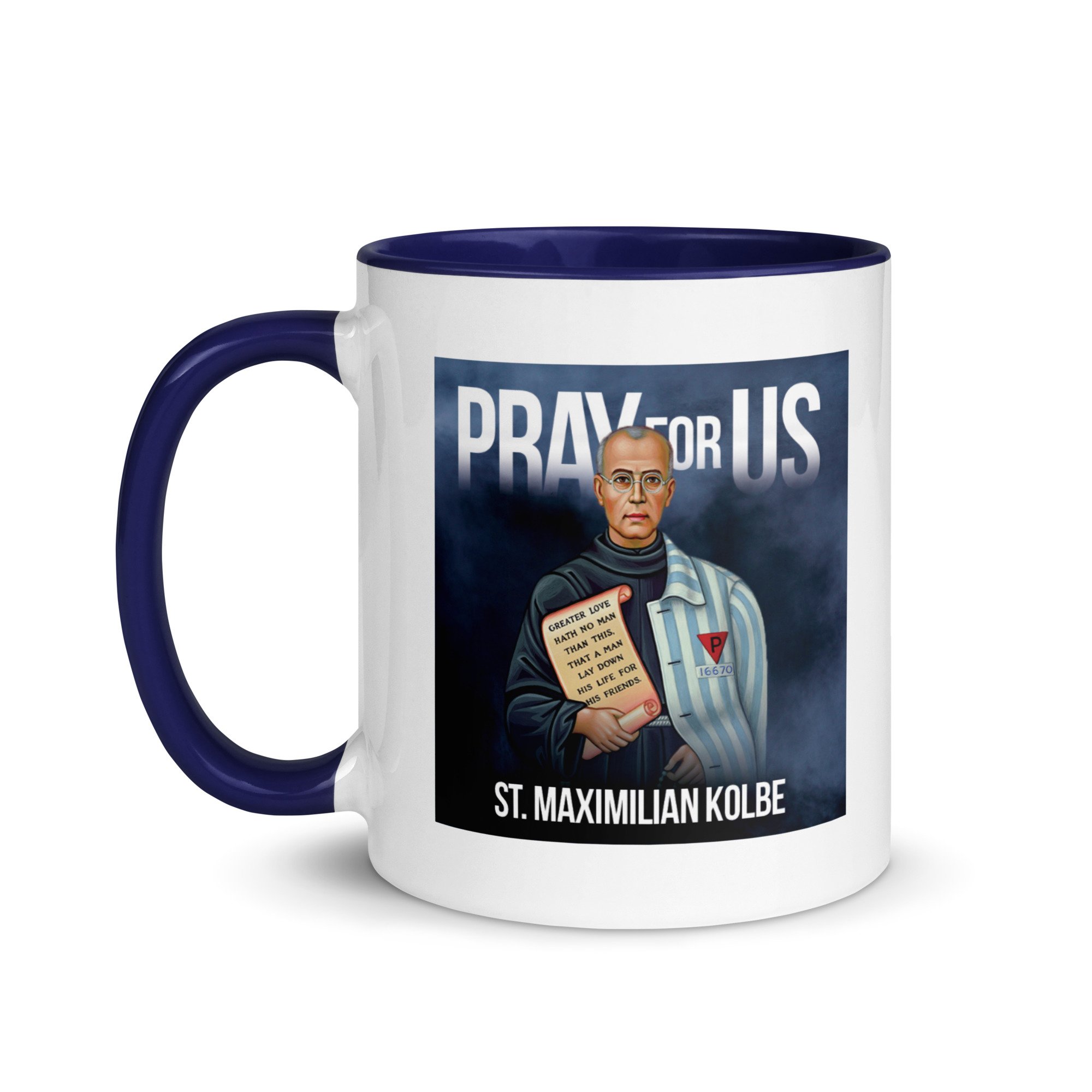 Image of St. Maximilian Kolbe Pray for Us Mug