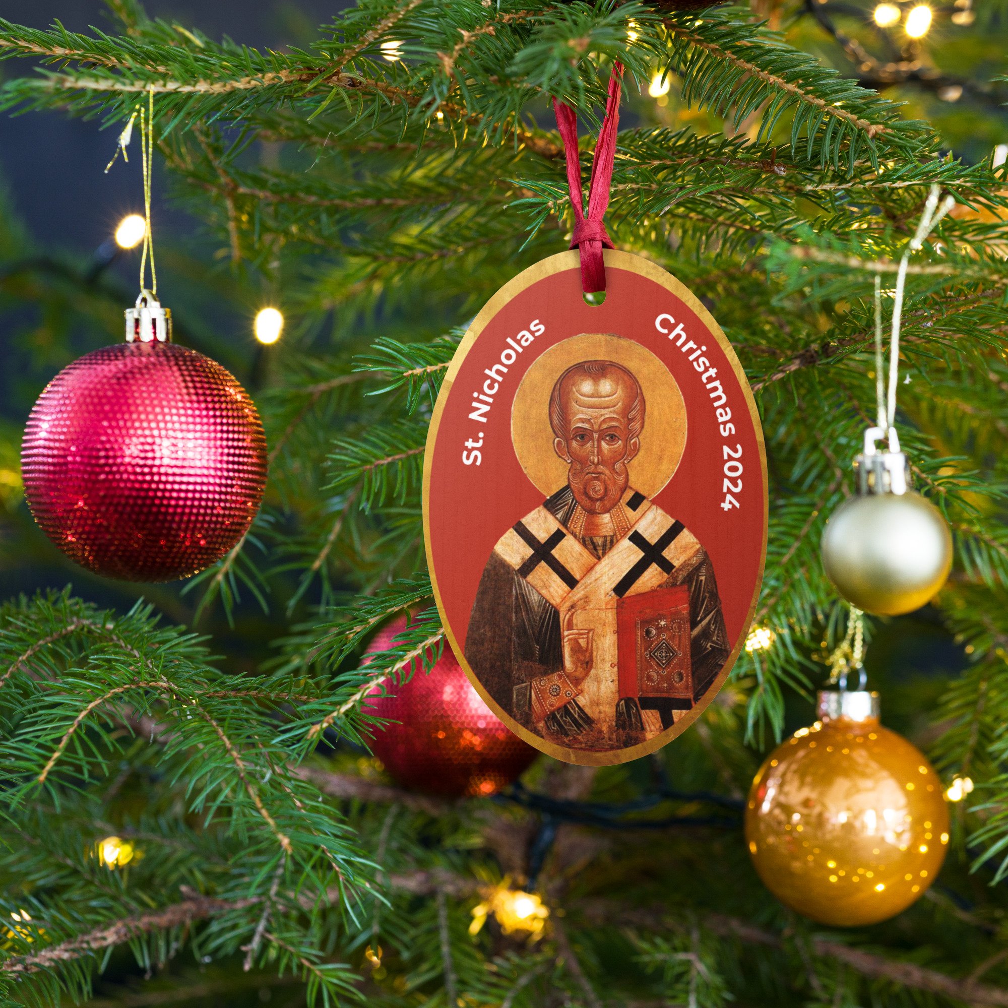 2024 Christmas Ornament with St. Nicholas